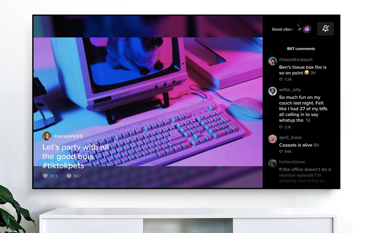 TikTok app Samsung TV